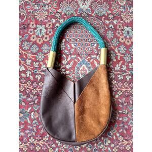 Wildwood Oyster Co Original Two Tone Leather Bag